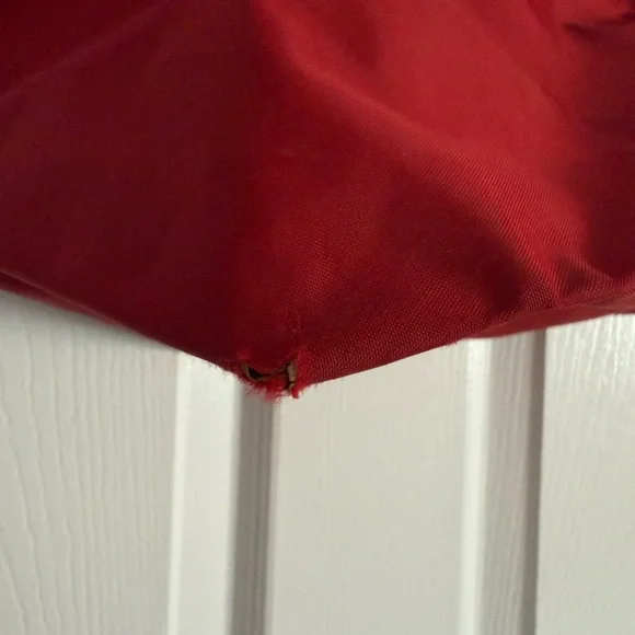 Longchamp Red Tote with Brown Handles - Picture 8 of 10